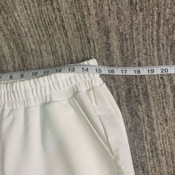 Joh Apparel Womens Large Elastic Waist Jogger Pants White Pockets‎ Stretc… - Picture 5 of 8